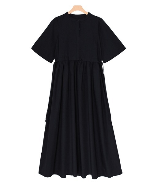 Pierrot（ピエロ）の「半袖シャツワンピース（シャツワンピース・レディース・ブラック/ネイビー/オフホワイト・M/L）」の13枚目の写真