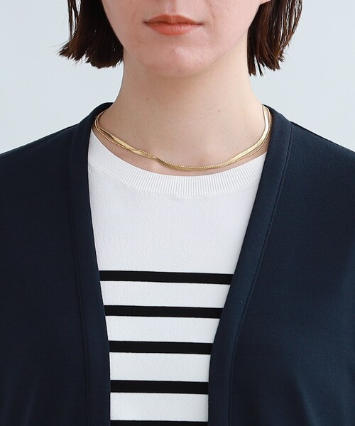 INDIVI(インディヴィ)の「【洗える/UVケア/接触冷感/日本製】定番!ロング丈カーディガン(カーディガン/ボレロ・レディース・ライトグレー/ブラック/ダークネイビー/ホワイト系/ダークブラウン・38/40/05/15 /13/19)」の10枚目の写真