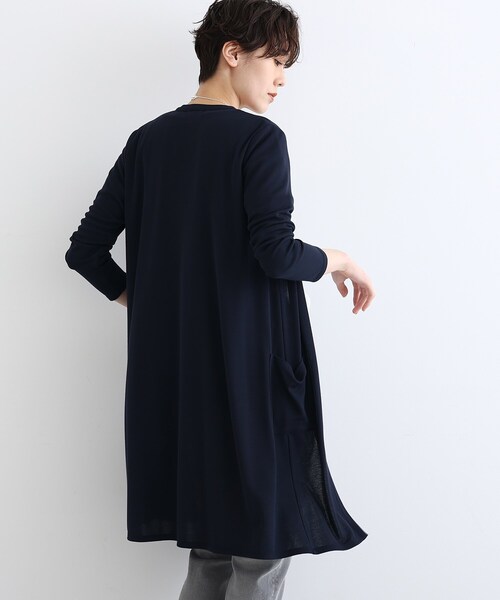 INDIVI(インディヴィ)の「【洗える/UVケア/接触冷感/日本製】定番!ロング丈カーディガン(カーディガン/ボレロ・レディース・ライトグレー/ブラック/ダークネイビー/ホワイト系/ダークブラウン・38/40/05/15 /13/19)」の15枚目の写真