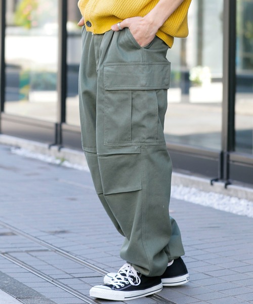 ADMIX/ATELIER SAB MEN（アドミックスアトリエサブメン）の「ヘビーオンス コットンツイル / 2Wayタック ガウチョ カーゴパンツ（カーゴパンツ・メンズ・カーキ/ブラック/ベージュ/オフホワイト・48/50）」の16枚目の写真