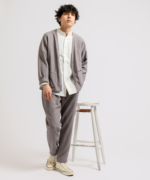 B.C STOCK（ベーセーストック）の「ポリエステルブッチャーオーバーカーデ（シャツ/ブラウス・メンズ・チャコールグレー/ブラウン/グレー・MEDIUM/LARGE/X-LARGE）」の17枚目の写真