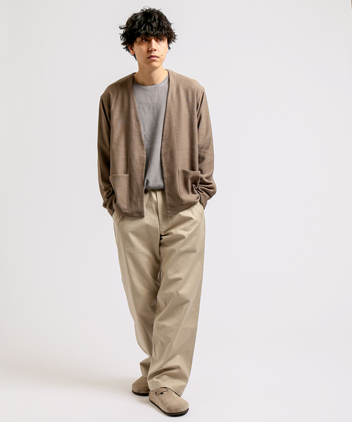 B.C STOCK（ベーセーストック）の「ポリエステルブッチャーオーバーカーデ（シャツ/ブラウス・メンズ・チャコールグレー/ブラウン/グレー・MEDIUM/LARGE/X-LARGE）」の20枚目の写真