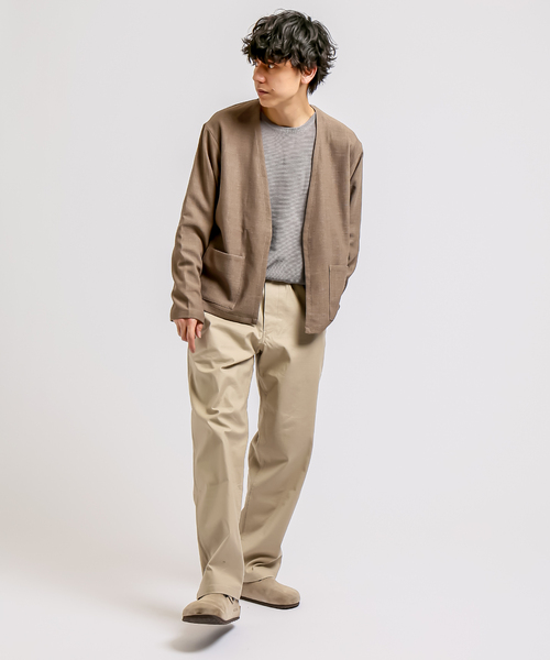 B.C STOCK（ベーセーストック）の「ポリエステルブッチャーオーバーカーデ（シャツ/ブラウス・メンズ・チャコールグレー/ブラウン/グレー・MEDIUM/LARGE/X-LARGE）」の21枚目の写真