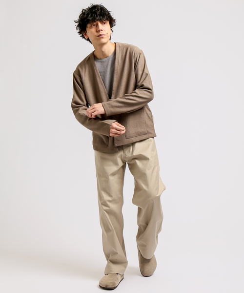 B.C STOCK（ベーセーストック）の「ポリエステルブッチャーオーバーカーデ（シャツ/ブラウス・メンズ・チャコールグレー/ブラウン/グレー・MEDIUM/LARGE/X-LARGE）」の22枚目の写真