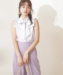 PROPORTION BODY DRESSING | ストライプボウタイ付きブラウス / 1212110903(シャツ/ブラウス)