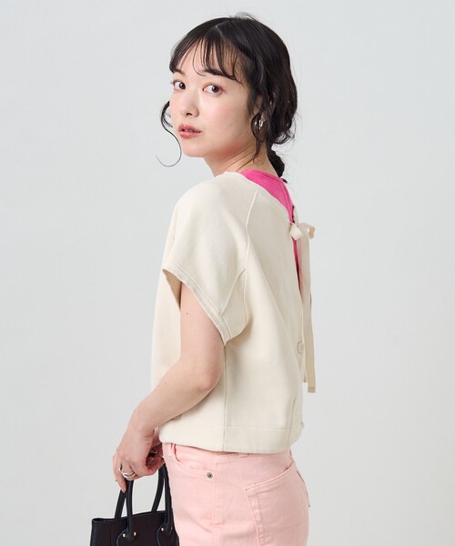 FREAK'S STORE(フリークスストア)の「サカリバリメイク風カーディガン(カーディガン/ボレロ・レディース・ブラック/オフホワイト/マスタード・フリ-)」の8枚目の写真