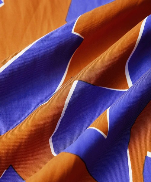 ROPE'（ロペ）の「アブストラクトプリントサックワンピース/サッシュベルト付き（ワンピース・レディース・ワイン/オレンジ・36/38）」の20枚目の写真