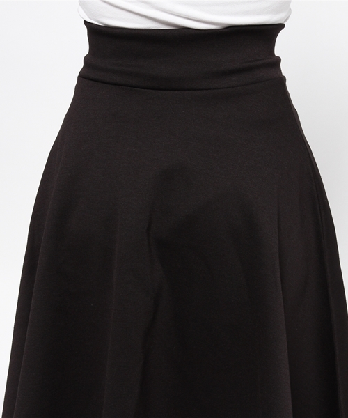 ROSE BUD COUPLES （ローズ バッド カップルズ）の「CCTB-15107 STRETCH KNIT MIDI FLARE SKIRT（スカート・レディース・アイボリー/ブラック/ミント/ネイビー・ONE SIZE）」の7枚目の写真