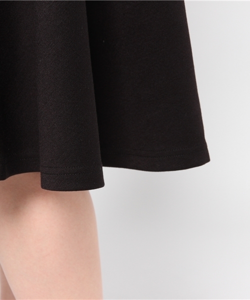 ROSE BUD COUPLES （ローズ バッド カップルズ）の「CCTB-15107 STRETCH KNIT MIDI FLARE SKIRT（スカート・レディース・アイボリー/ブラック/ミント/ネイビー・ONE SIZE）」の6枚目の写真