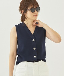 plage | コンチョボタン ミラノリブベスト(ベスト)