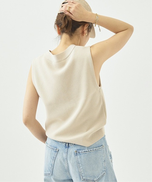 plage(プラージュ)の「コンチョボタン ミラノリブベスト(ベスト・レディース・アイボリー/ネイビー・FREE)」の18枚目の写真