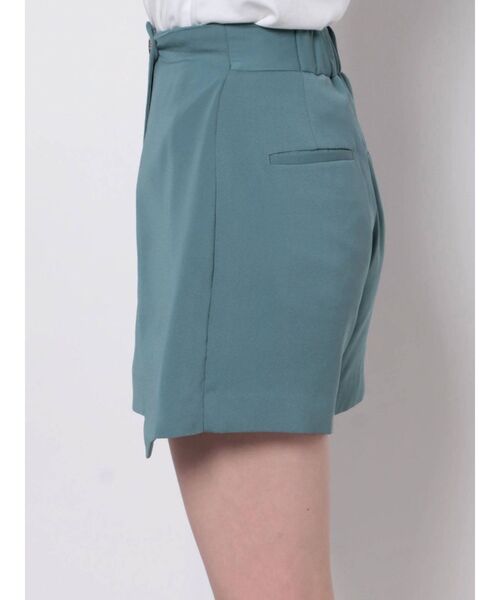 MURUA（ムルーア）の「ドビークロスラップキュロット【セットアップ着用可能】（スラックス・レディース・ブラック/ベージュ/ブルー・1/2）」の14枚目の写真