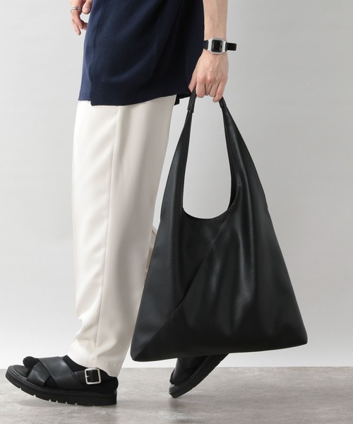 RAGEBLUE（レイジブルー）の「サンカクキリカエ/トートバッグ（トートバッグ・メンズ・ブラック/ブラック系その他/グレー・FREE）」の7枚目の写真