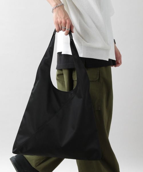 RAGEBLUE（レイジブルー）の「サンカクキリカエ/トートバッグ（トートバッグ・メンズ・ブラック/ブラック系その他/グレー・FREE）」の8枚目の写真