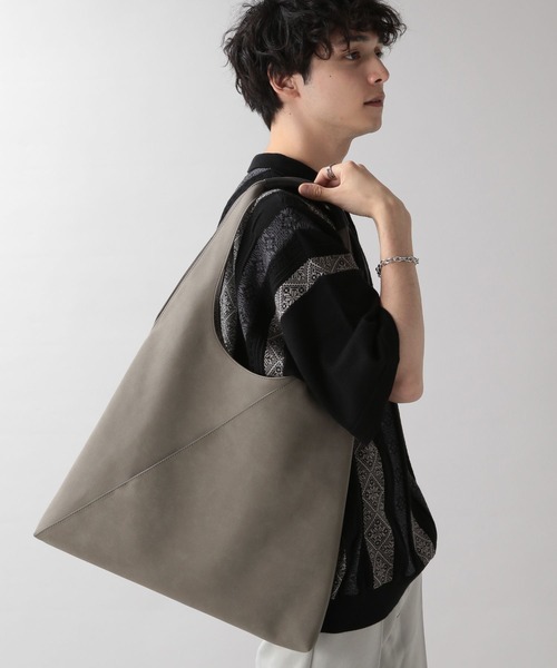 RAGEBLUE（レイジブルー）の「サンカクキリカエ/トートバッグ（トートバッグ・メンズ・ブラック/ブラック系その他/グレー・FREE）」の21枚目の写真