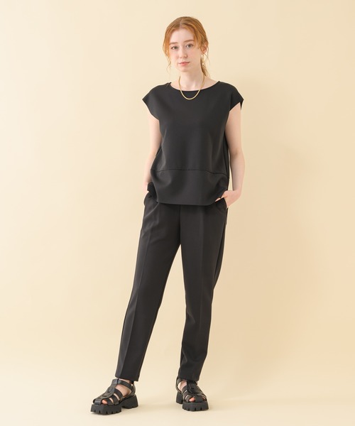 malla（マーラ）の「malla アクアテーパードパンツ（その他パンツ・レディース・ブラック/ベージュ・FREE）」の3枚目の写真