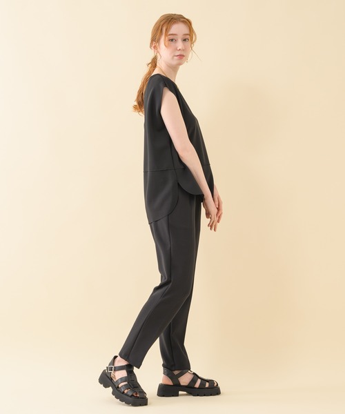 malla（マーラ）の「malla アクアテーパードパンツ（その他パンツ・レディース・ブラック/ベージュ・FREE）」の4枚目の写真