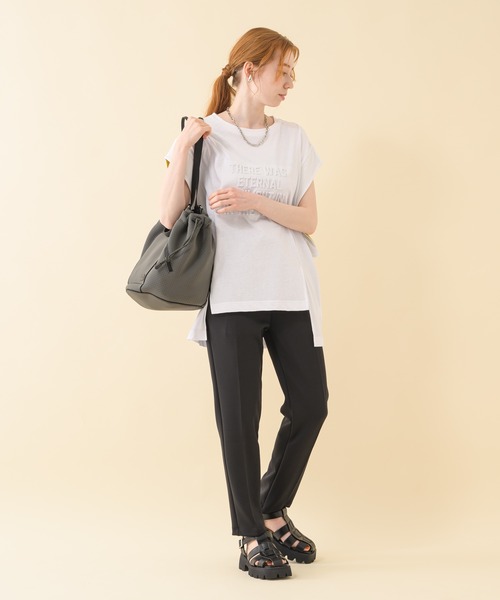 malla（マーラ）の「malla アクアテーパードパンツ（その他パンツ・レディース・ブラック/ベージュ・FREE）」の8枚目の写真