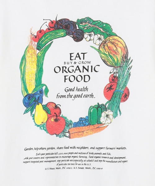 Bshop（ビショップ）の「JIM MORRIS | プリントTシャツ ORGANIC FOOD WOMEN（Tシャツ/カットソー・レディース・ホワイト系その他・SMALL）」の8枚目の写真
