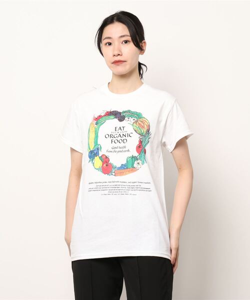 Bshop（ビショップ）の「JIM MORRIS | プリントTシャツ ORGANIC FOOD WOMEN（Tシャツ/カットソー・レディース・ホワイト系その他・SMALL）」の10枚目の写真