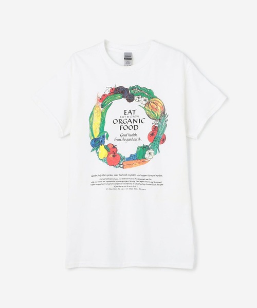 Bshop（ビショップ）の「JIM MORRIS | プリントTシャツ ORGANIC FOOD WOMEN（Tシャツ/カットソー・レディース・ホワイト系その他・SMALL）」の4枚目の写真