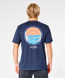 rip curl（リップカール）の「【RIPCURL（リップカール）】RAYS AND TUBED TEE/バックプリントTシャツ（Tシャツ/カットソー・メンズ）」