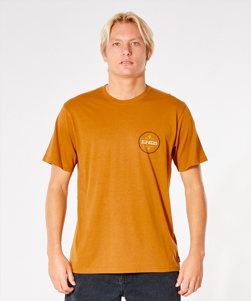 rip curl(リップカール)の「【RIPCURL(リップカール)】RAYS AND TUBED TEE/バックプリントTシャツ(Tシャツ/カットソー・メンズ・ネイビー/テラコッタ/ホワイト・SMALL/X-LARGE/MEDIUM/X-SMALL/LARGE)」の5枚目の写真