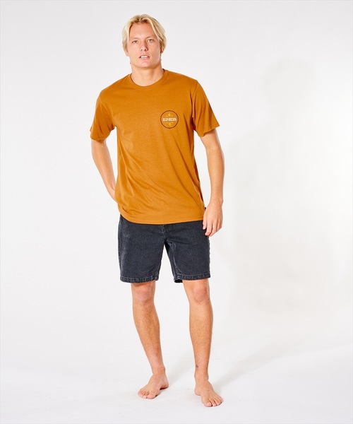 rip curl(リップカール)の「【RIPCURL(リップカール)】RAYS AND TUBED TEE/バックプリントTシャツ(Tシャツ/カットソー・メンズ・ネイビー/テラコッタ/ホワイト・SMALL/X-LARGE/MEDIUM/X-SMALL/LARGE)」の4枚目の写真