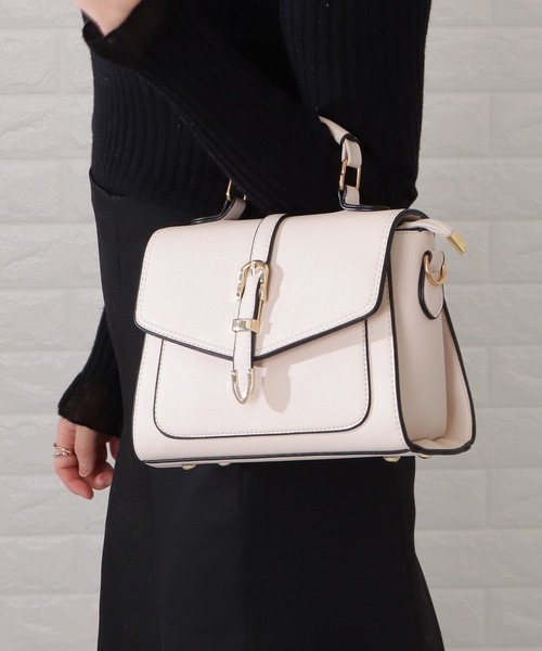 フラップハンドル2wayバッグ（ショルダーバッグ）｜Lace Ladies