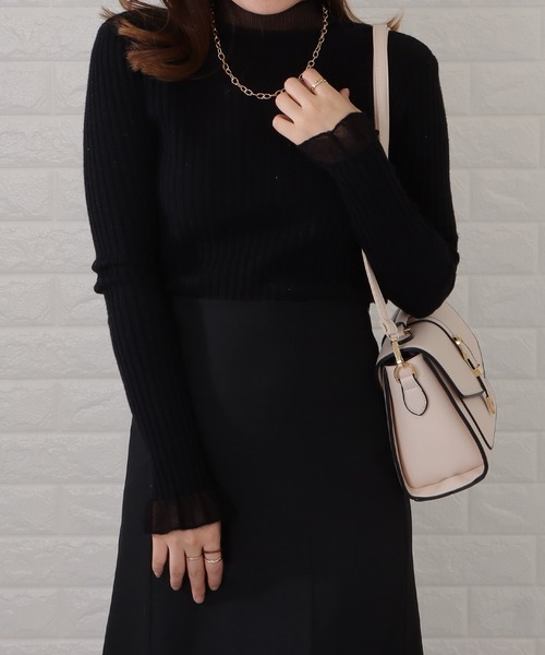 Lace Ladies(レースレディース)の「フラップハンドル2wayバッグ(ショルダーバッグ・レディース・ブラック/ピンク/アイボリー/ミント/モカ・FREE)」の9枚目の写真