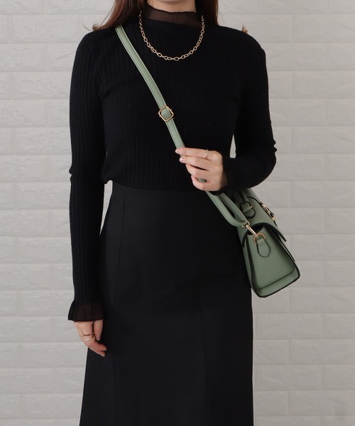 Lace Ladies(レースレディース)の「フラップハンドル2wayバッグ(ショルダーバッグ・レディース・ブラック/ピンク/アイボリー/ミント/モカ・FREE)」の21枚目の写真