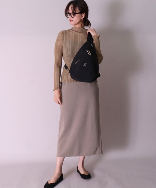 anello（アネロ）の「(LF)【anello】6ポケット クロス ボディバッグ（ボディバッグ/ウエストポーチ・レディース・ネイビー/オリーブ/グレイッシュベージュ/ブラック/グレー/アイボリー・ONE SIZE）」の20枚目の写真