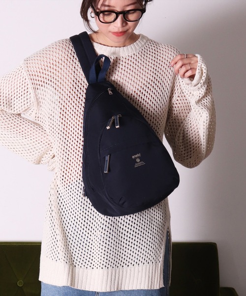 anello（アネロ）の「(LF)【anello】6ポケット クロス ボディバッグ（ボディバッグ/ウエストポーチ・レディース・ネイビー/オリーブ/グレイッシュベージュ/ブラック/グレー/アイボリー・ONE SIZE）」の22枚目の写真