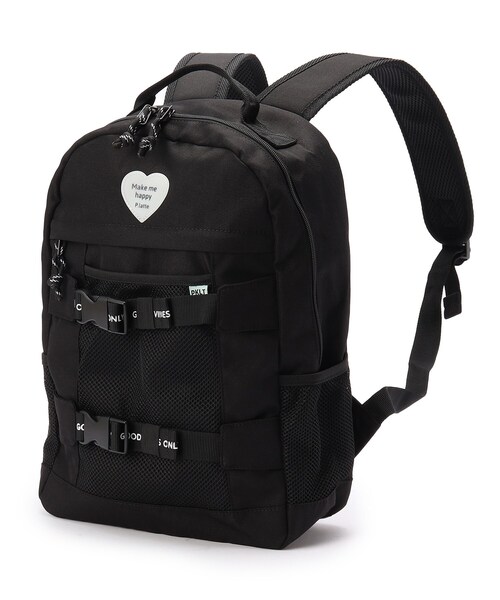 PINK-latte（ピンクラテ）の「◆【容量約17L】ダブルベルトリュック（バックパック/リュック・キッズ・ライトブルー/ブラック/ライトパープル・00）」の4枚目の写真