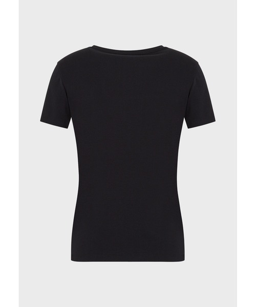 EMPORIO ARMANI EA7（エンポリオアルマーニイーエーセブン）の「【エンポリオ アルマーニ EA7】ファンダメンタル スポーティ 半袖Tシャツ（Tシャツ/カットソー・レディース・ブラック・SMALL/MEDIUM/LARGE/X-LARGE/X-SMALL）」の3枚目の写真