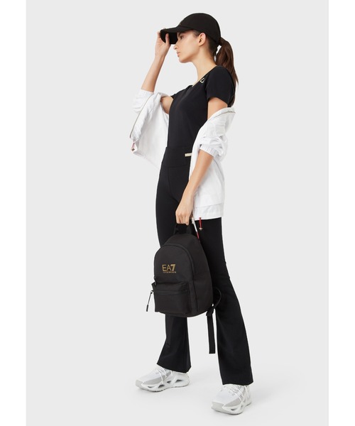 EMPORIO ARMANI EA7（エンポリオアルマーニイーエーセブン）の「【エンポリオ アルマーニ EA7】ファンダメンタル スポーティ 半袖Tシャツ（Tシャツ/カットソー・レディース・ブラック・SMALL/MEDIUM/LARGE/X-LARGE/X-SMALL）」の5枚目の写真