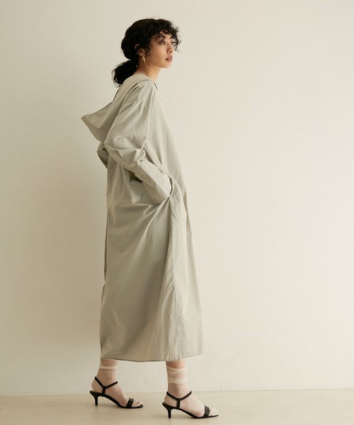 SALON adam et rope'(サロン アダム エ ロペ)の「【洗える】タイプライターワンピース(ワンピース・レディース・ブラック/ベージュ系その他2・FREE)」の22枚目の写真