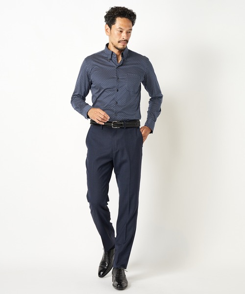 MEN'S BIGI（メンズビギ）の「ACTIVE TAILOR パウロオリビエラマイクロガンクラブスラックス（その他パンツ・メンズ・ネイビー/グレー系その他・01/02/03/04）」の6枚目の写真