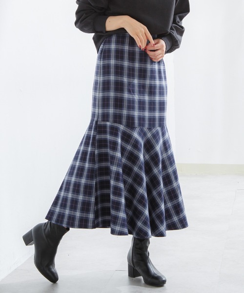 Honeys（ハニーズ）の「マーメイドスカート（スカート・レディース・グレー系その他/ベージュ系その他/グリーン系その他/ブルー系その他/レッド系その他・S/M/L）」の20枚目の写真