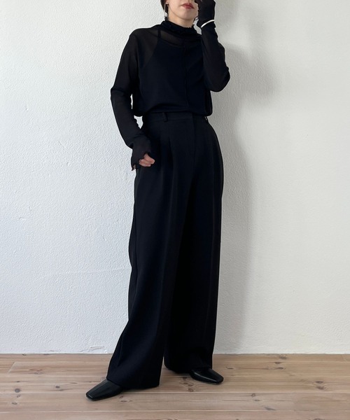 2way center line sheer tops / 前後2wayセンターラインシアー