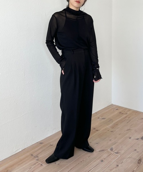 2way center line sheer tops / 前後2wayセンターラインシアー