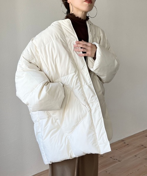 wee9s（ウィークス）の「2way center line sheer tops / 前後2wayセンターラインシアートップス（シャツ/ブラウス・レディース・ブラック/ブラウン/オレンジ/アイボリー・FREE）」の13枚目の写真