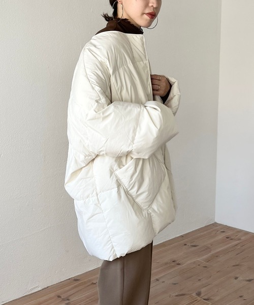 wee9s（ウィークス）の「2way center line sheer tops / 前後2wayセンターラインシアートップス（シャツ/ブラウス・レディース・ブラック/ブラウン/オレンジ/アイボリー・FREE）」の14枚目の写真