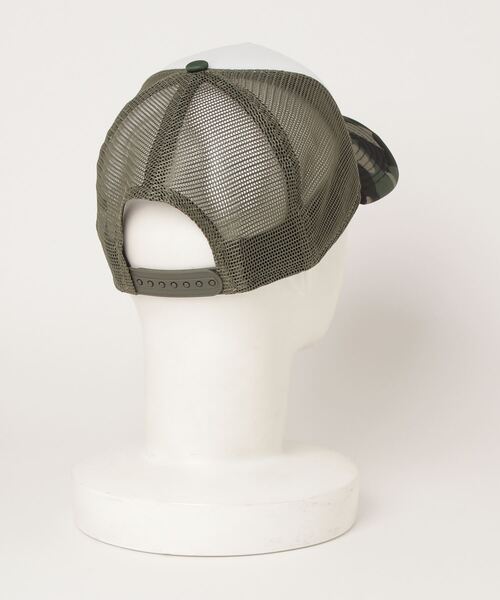 AVIREX（アヴィレックス）の「AVIREX×NEW ERA / アヴィレックス / ニューエラ / WAPPEN MESH CAP / ワッペン メッシュキャップ（キャップ・メンズ・その他2/ブラック/ブラック系その他/ベージュ・F）」の5枚目の写真