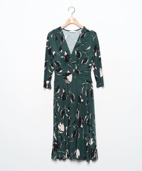 セール ブランド古着 花柄7分袖ワンピース ワンピース Egerie エジェリ のファッション通販 Zozoused