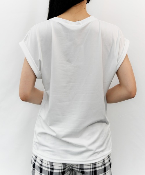 Alite cloth(アリーテクロス)の「FrenchロゴTシャツ(Tシャツ/カットソー・レディース・カーキ/ホワイト・FREE)」の14枚目の写真
