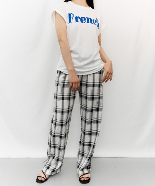 Alite cloth(アリーテクロス)の「FrenchロゴTシャツ(Tシャツ/カットソー・レディース・カーキ/ホワイト・FREE)」の13枚目の写真