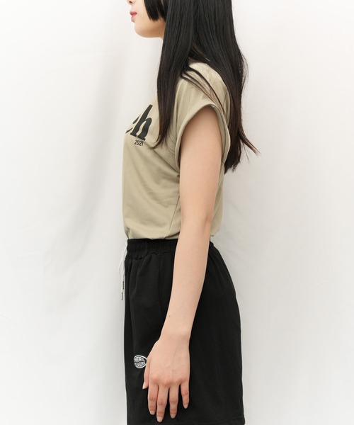 Alite cloth(アリーテクロス)の「FrenchロゴTシャツ(Tシャツ/カットソー・レディース・カーキ/ホワイト・FREE)」の8枚目の写真