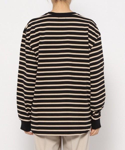 LOWRYS FARM（ローリーズファーム）の「ボーダーソデボリュームＴシャツ　125423（Tシャツ/カットソー・レディース・ブラック/ネイビー/アイボリー・FREE）」の7枚目の写真