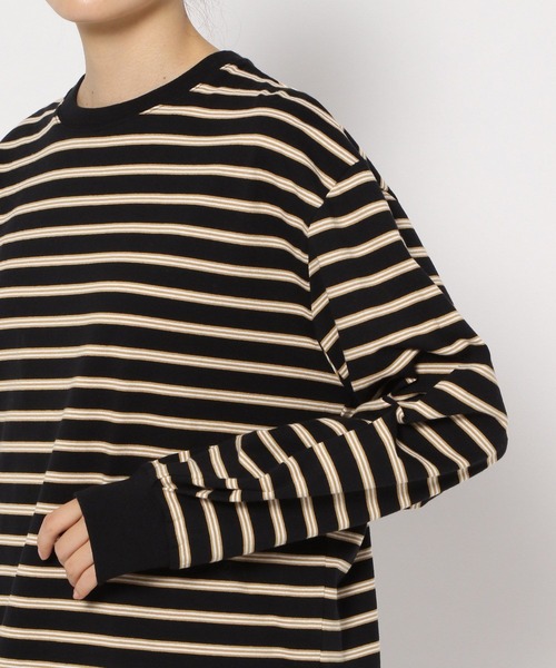 LOWRYS FARM（ローリーズファーム）の「ボーダーソデボリュームＴシャツ　125423（Tシャツ/カットソー・レディース・ブラック/ネイビー/アイボリー・FREE）」の13枚目の写真
